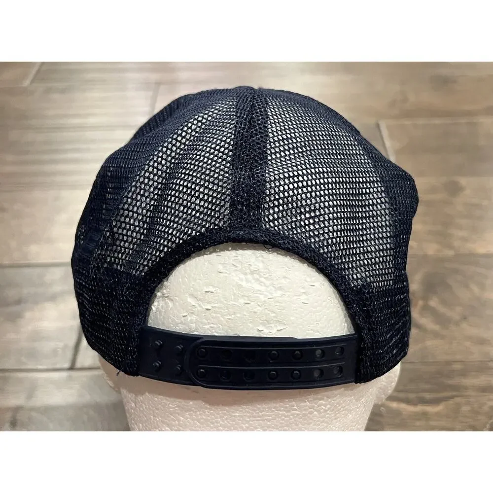 Vintage Mohrs Mens Blue MS Nieuw Amsterdam Adjustable Mesh Snapback Trucker Hat